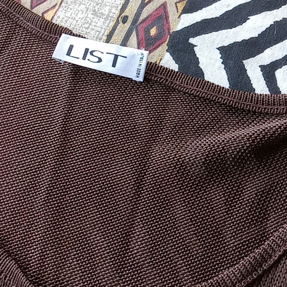 BROWN LIST TOP - Picture 3 of 4